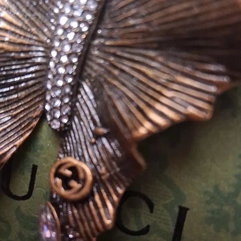 SOLD Gucci Gold and Silver Butterfly Brooch - Picture 11 of 14